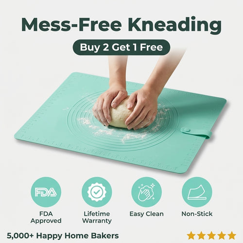 Tapis de cuisine en silicone extra-large — Une préparation des aliments plus propre sans plan de travail sali