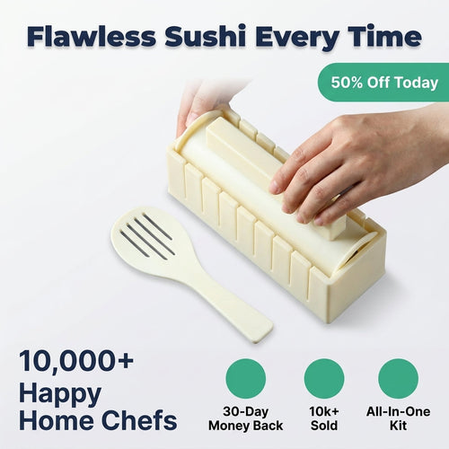 Sushi Rolling Kit — Perfekte hjemmelavede sushi-ruller uden rod