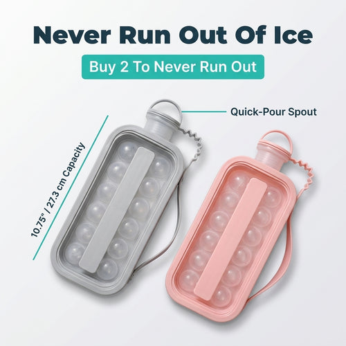 Bouilloire portable en silicone pour boules de glace — Des boules de glace rondes sans bacs à glaçons salissants
