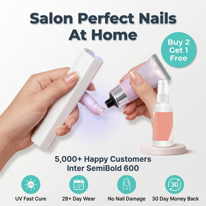 3-in-1 Gel Nail Glue Kit — Long-Lasting Press-On Nails Without Salon Appointments