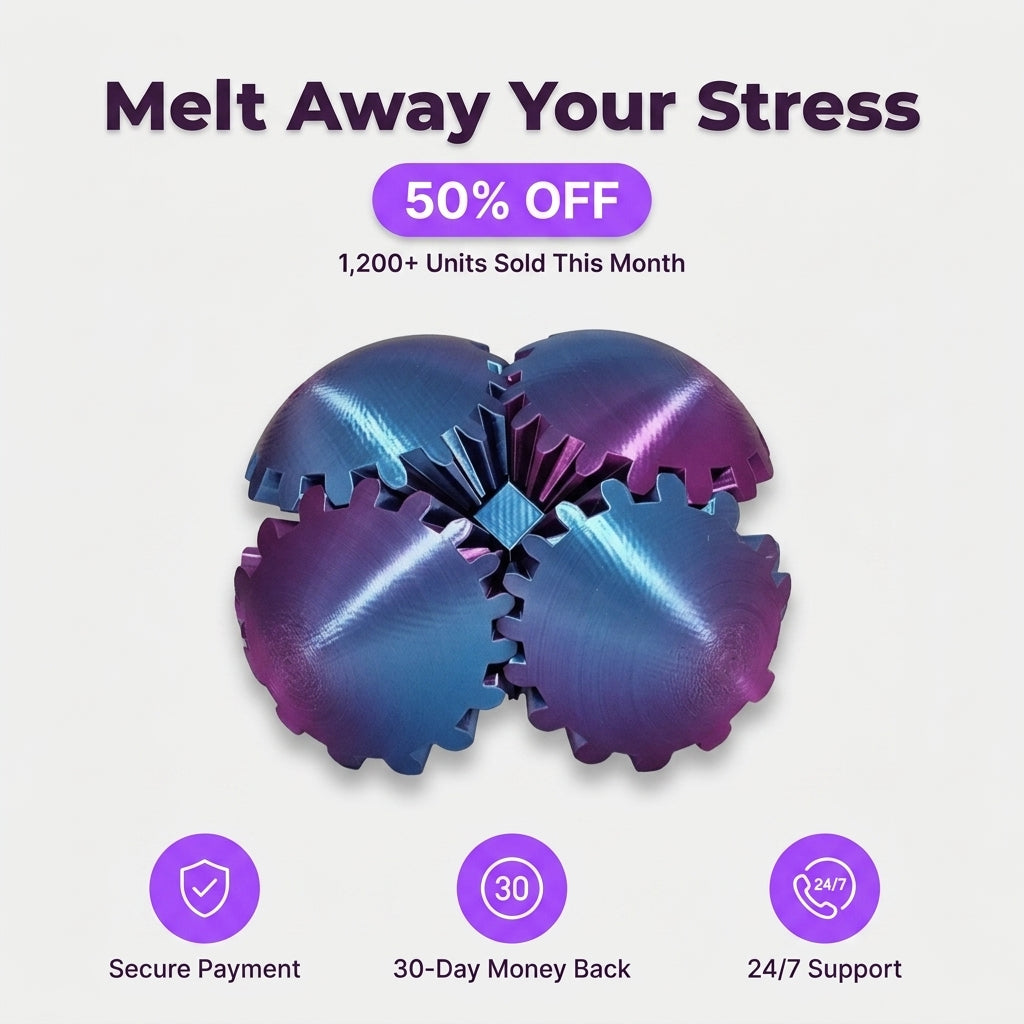 Twisting Gear Globe — Stress-Relief Fidgeting With Mesmerising Mechanical Motion