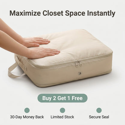 Foldable Compression Storage Bag — Maximize Closet Space Without Bulky Storage Bins