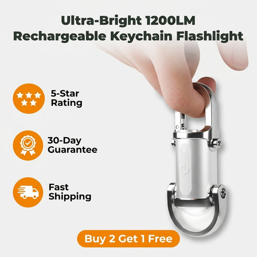 Rechargeable Mini Keychain Flashlight — Powerful Everyday Lighting Without Carrying A Bulky Torch