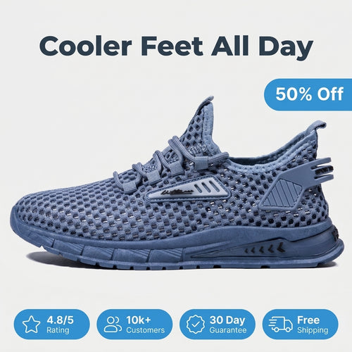 Breathable Mesh Sneakers — All-Day Comfort Without Heavy Shoes