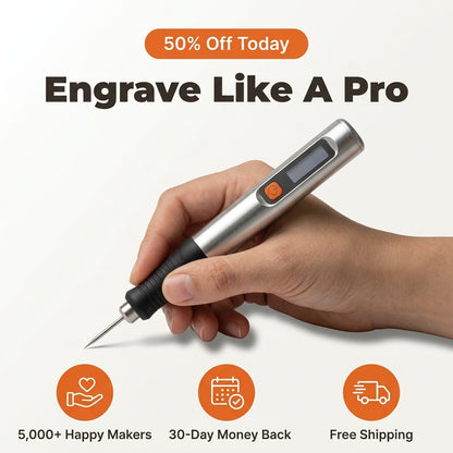 Cordless Engraving Pen — Personalise Everyday Items Without Bulky Engraving Tools
