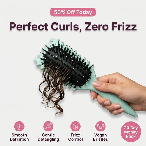 Anti-Frizz Curl Styling Brush — Defined Curls Without Frizz Or Pulling