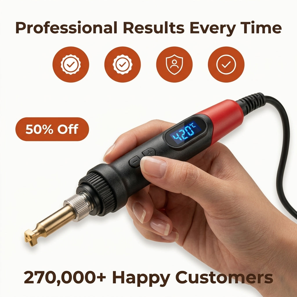 Wood Burning Craft Pen Kit — Personalized Crafting Without Uneven Burn Marks