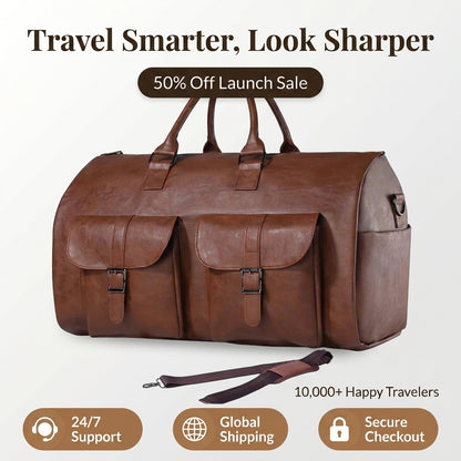 Convertible Garment Duffle Bag — Travel With Suits & Dresses Without Extra Luggage