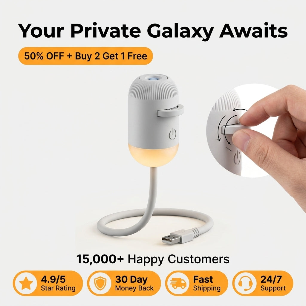 Nebula Night Light Projector — Turn Any Room Into A Private Galaxy