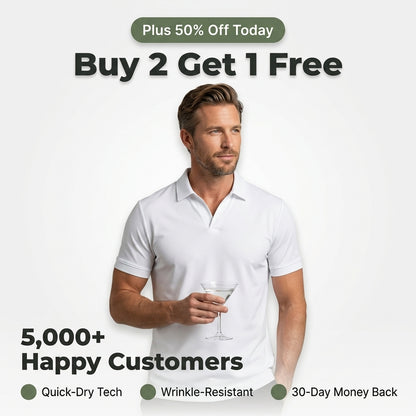 Quick-Dry Short-Sleeve Lapel Shirt — Stay Cool Without Looking Too Casual