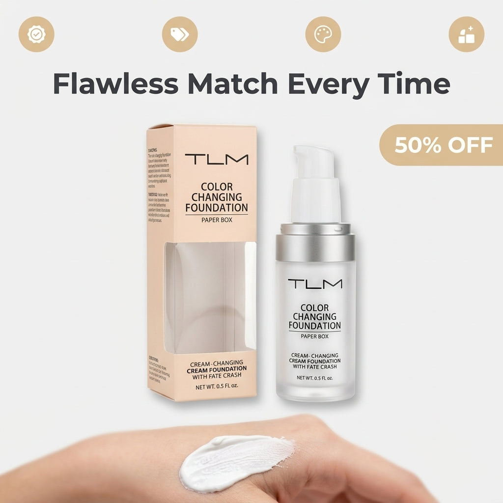 Color-Changing Foundation — Natural-Looking Coverage Without The Heavy Makeup Feel