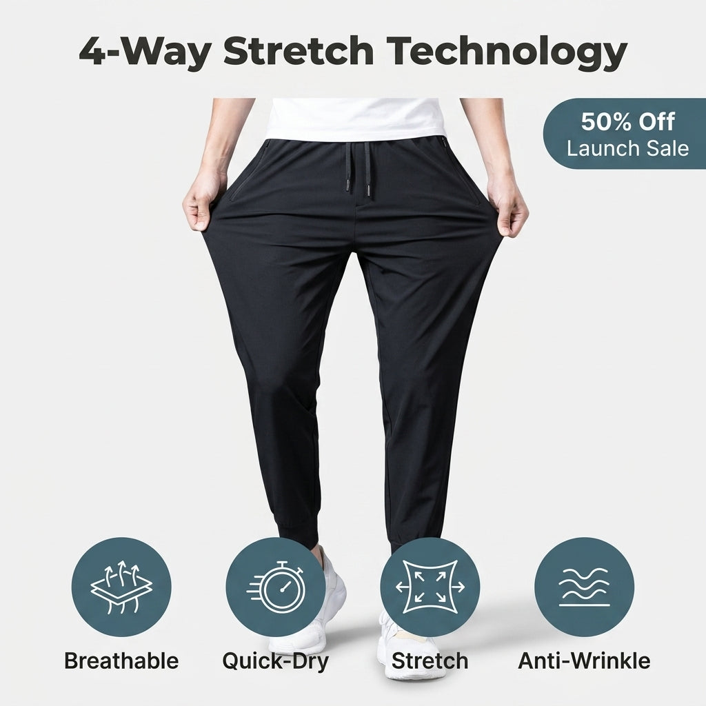 Ice Silk Performance Pants — Stay Cool, Move Freely & Look Sharp