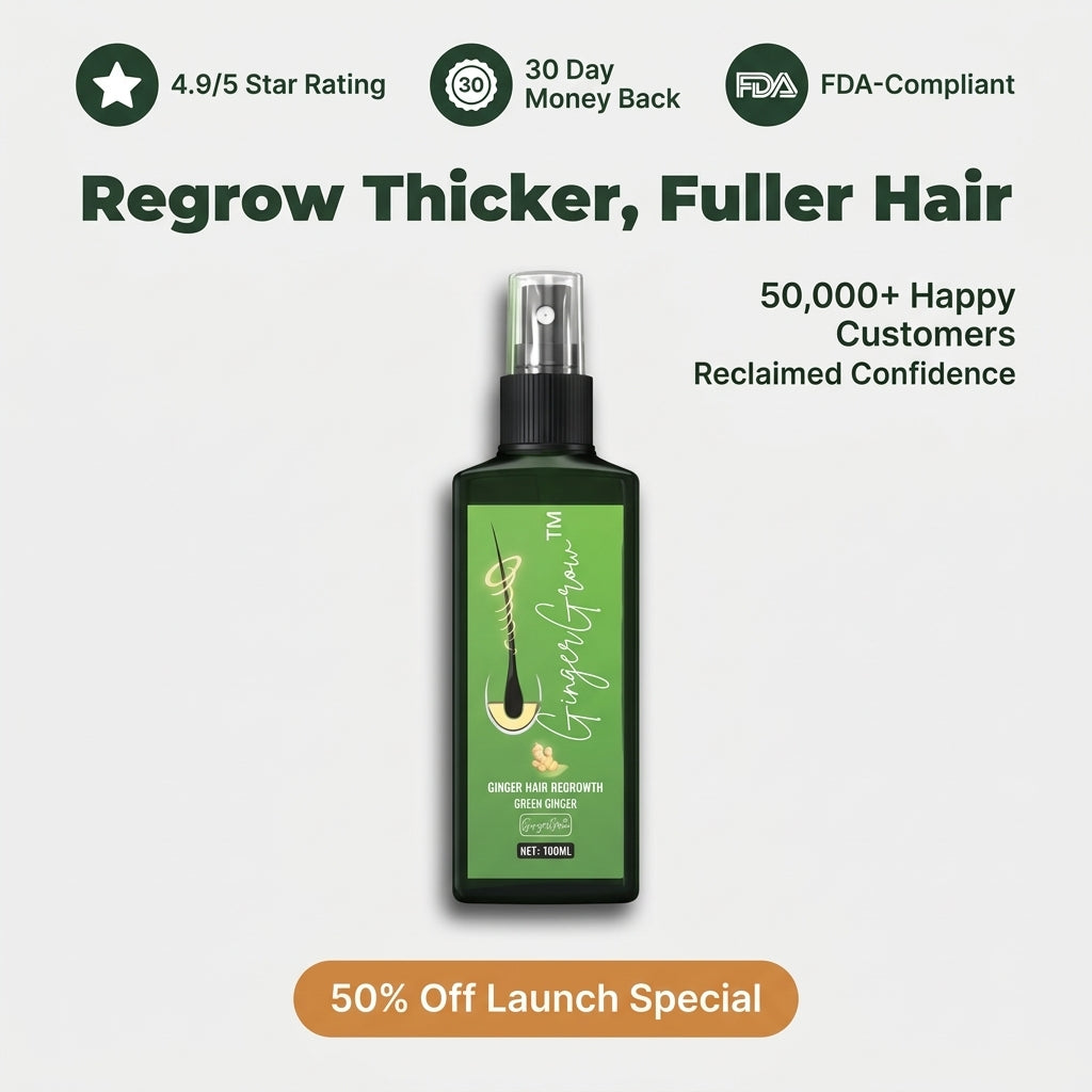 Ginger Hair & Scalp Spray — Support Fuller-Looking Hair Without Heavy, Greasy Treatments