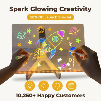 LED Glow Drawing Board — Creative Light-Up Fun Without Messy Paint