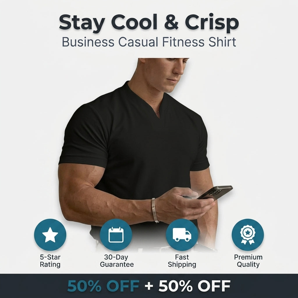 Short-Sleeve Fitness T-Shirt — Stay Cool Without Looking Too Casual