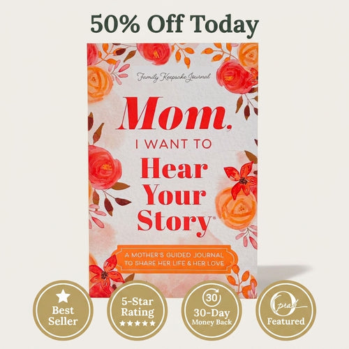 Mom Memory Journal — Preserve Her Stories Before They’re Forgotten