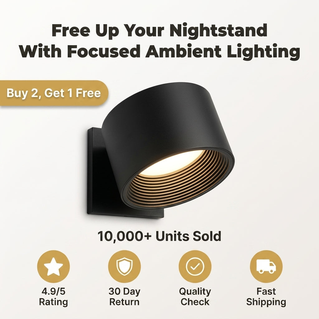 Adjustable Wall Light — Focused Lighting Without Taking Up Space