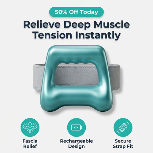 Heated Percussion Massager Belt — Relieve Muscle Tension Without Expensive Massage Sessions