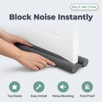 Door Bottom Seal Strip — Block Drafts, Pests & Noise Without Damaging Your Door