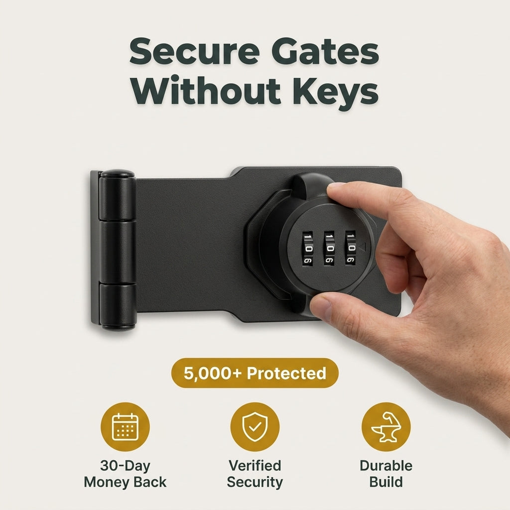 Heavy-Duty Combination Gate Lock — Secure Outdoor Spaces Without Keys