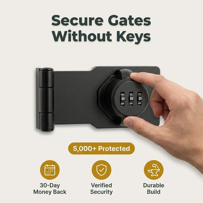Heavy-Duty Combination Gate Lock — Secure Outdoor Spaces Without Keys