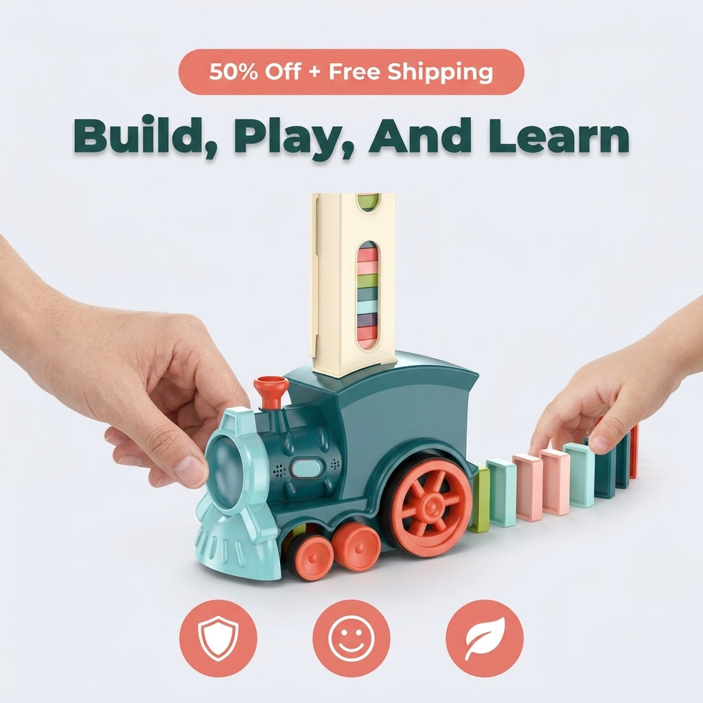 Domino Train Toy — Screen-Free Learning Through Colourful Chain Reactions