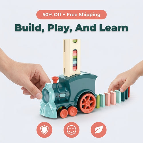 Domino Train Toy — Screen-Free Learning Through Colourful Chain Reactions