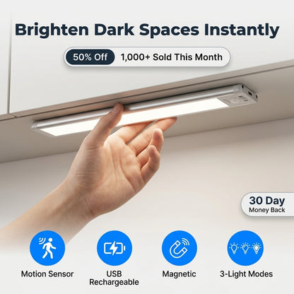 LED Motion Sensor Light — Automatic Light Without Wiring Or Switches