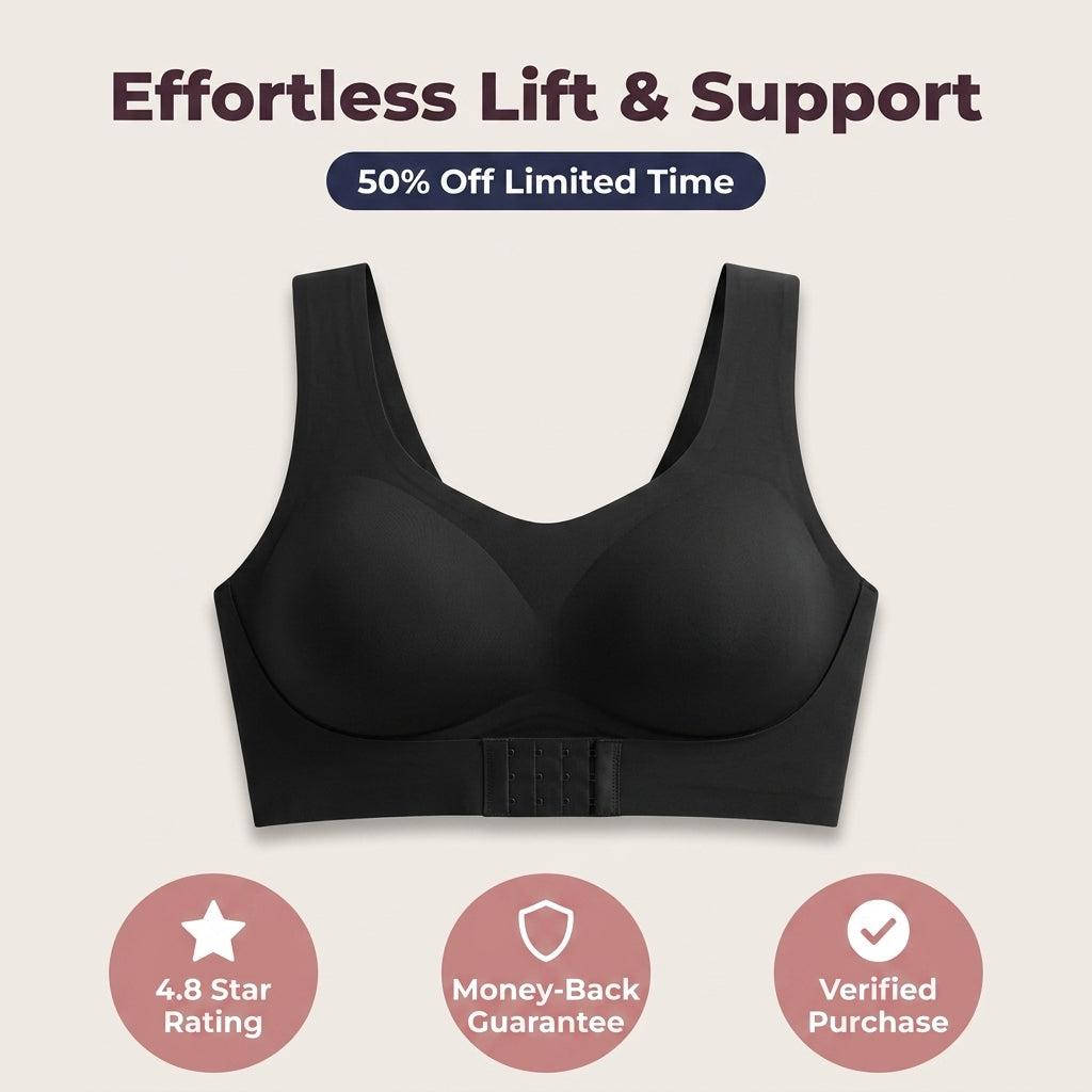 Wireless Posture Support Bra — Lift, Coverage & Back Support Without Painful Wires