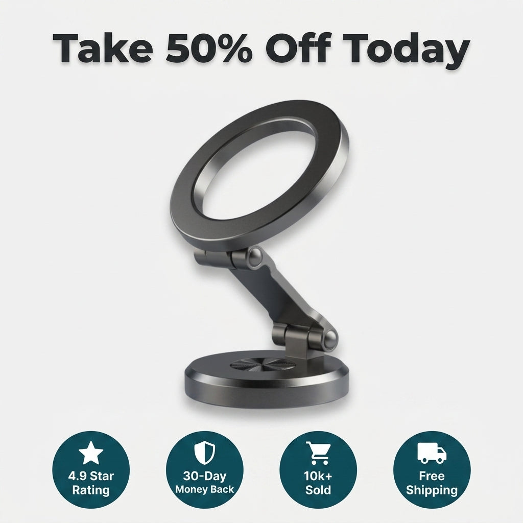 Premium Magnetic Phone Holder — Secure Phone Viewing Without Bulky Mounts