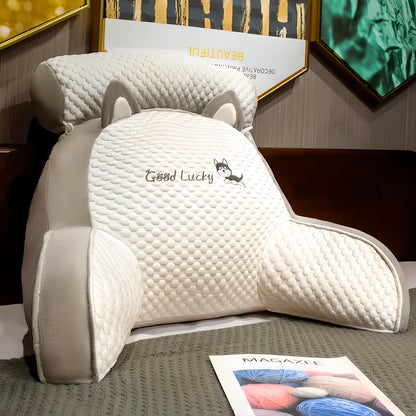Back & Neck Comfort Pillow — Comfortable Lounging Without Stacking Pillows