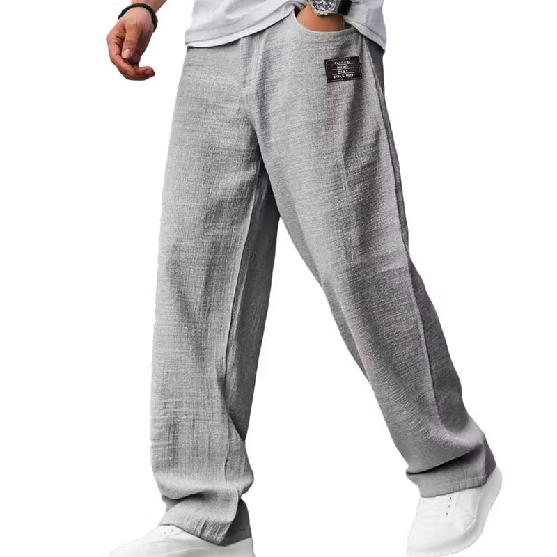 Breathable Straight-Leg Trousers For Men