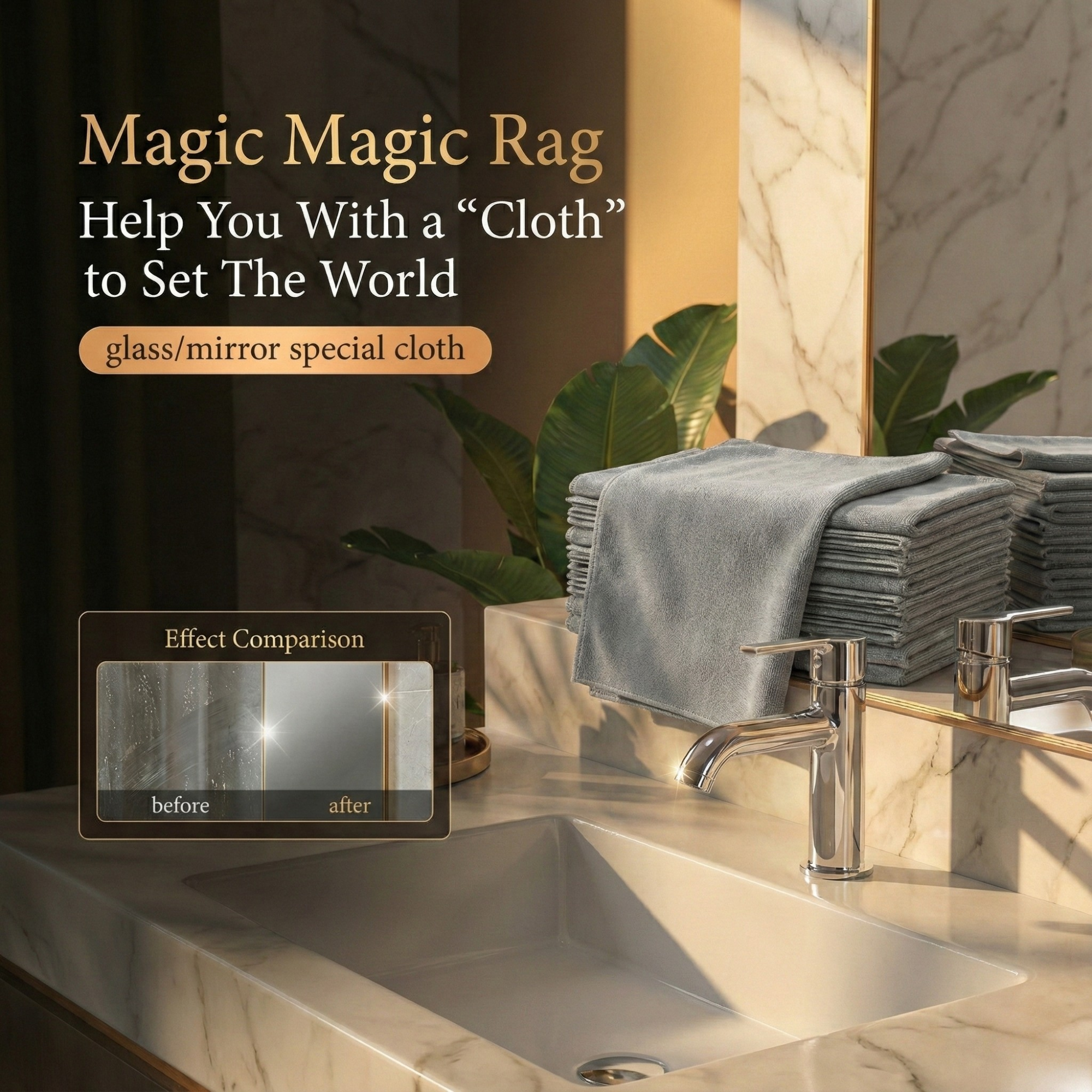 MagicSwipe - Microfiber Glass Cleaning Cloth