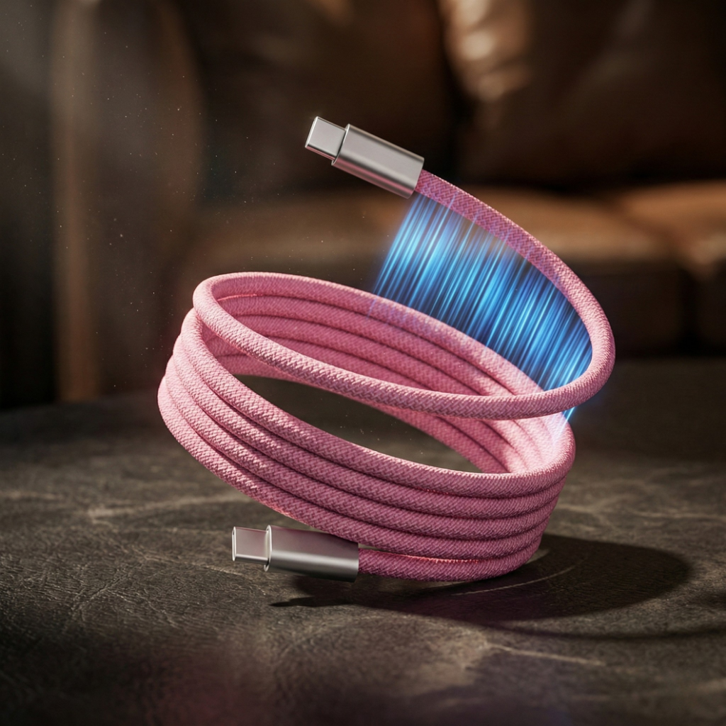 Magnetic Anti-Tangle Charging Cable — Fast Charging Without The Cable Clutter