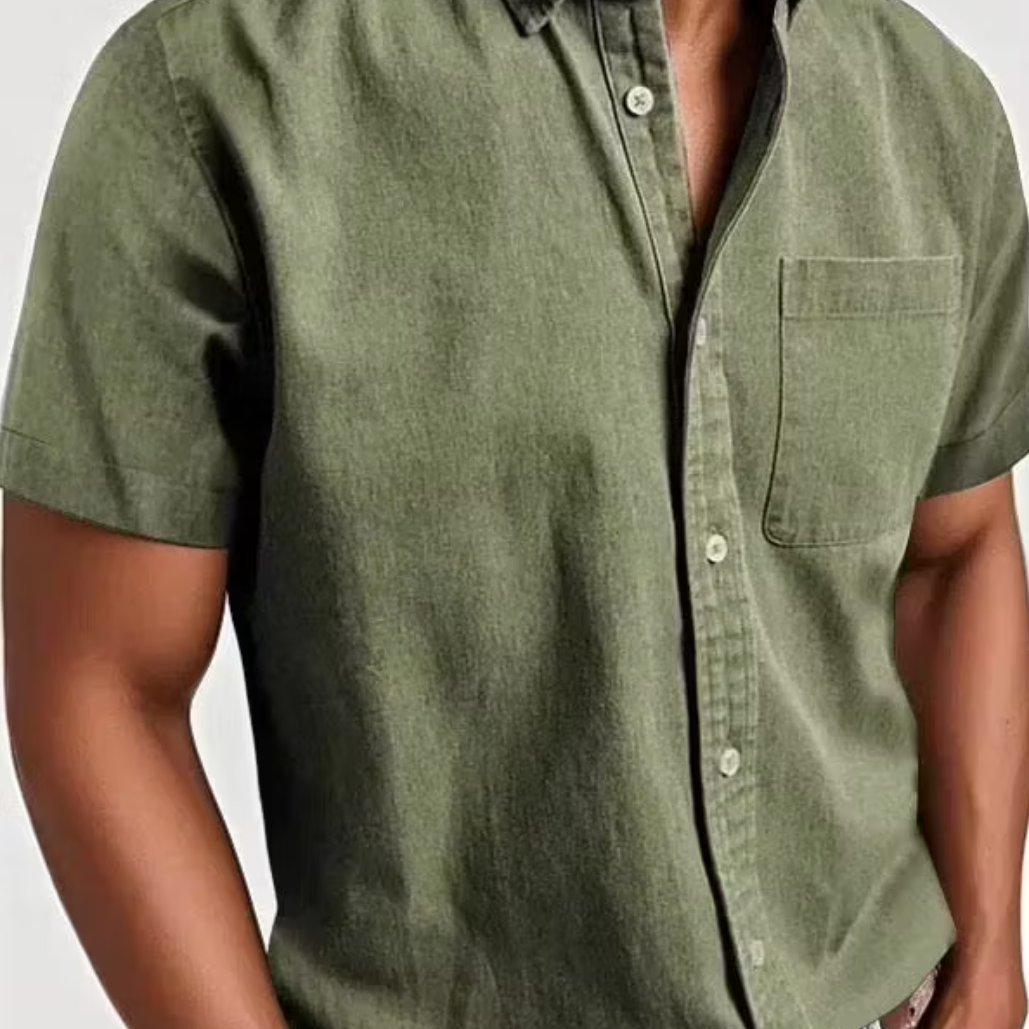 Classic Cotton Short-Sleeve Shirt — Clean Vintage Style Without Heavy Layers