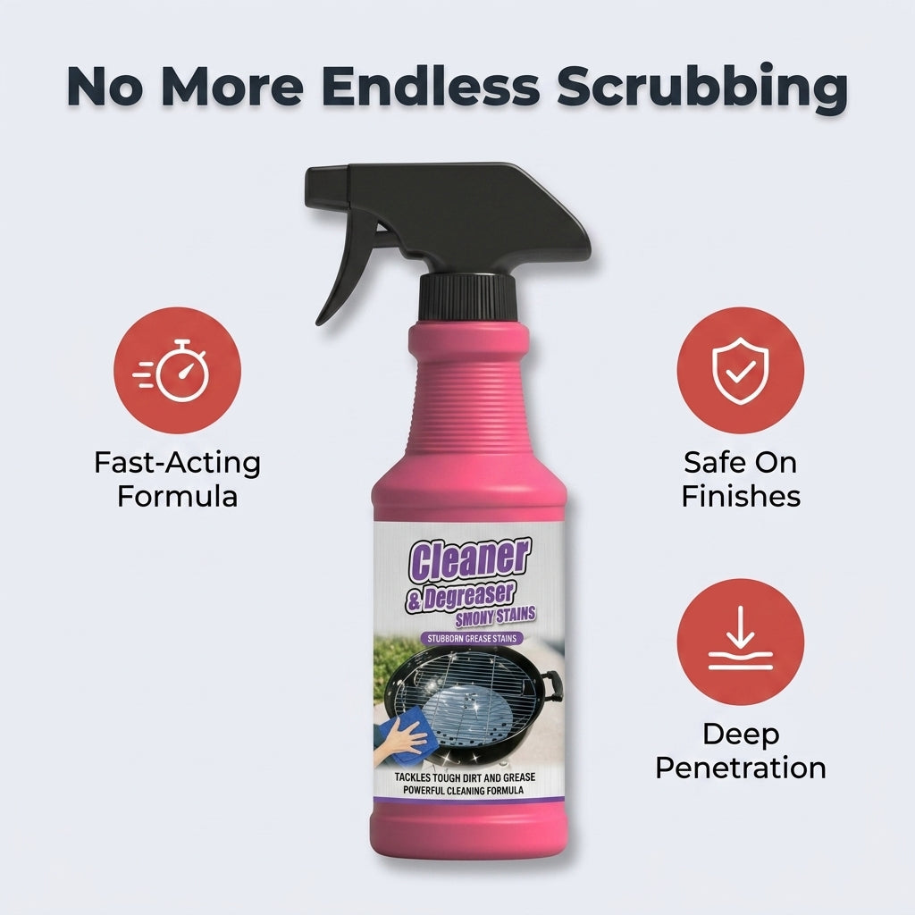 Heavy-Duty Grill Degreaser Spray — Remove Grease Without Endless Scrubbing