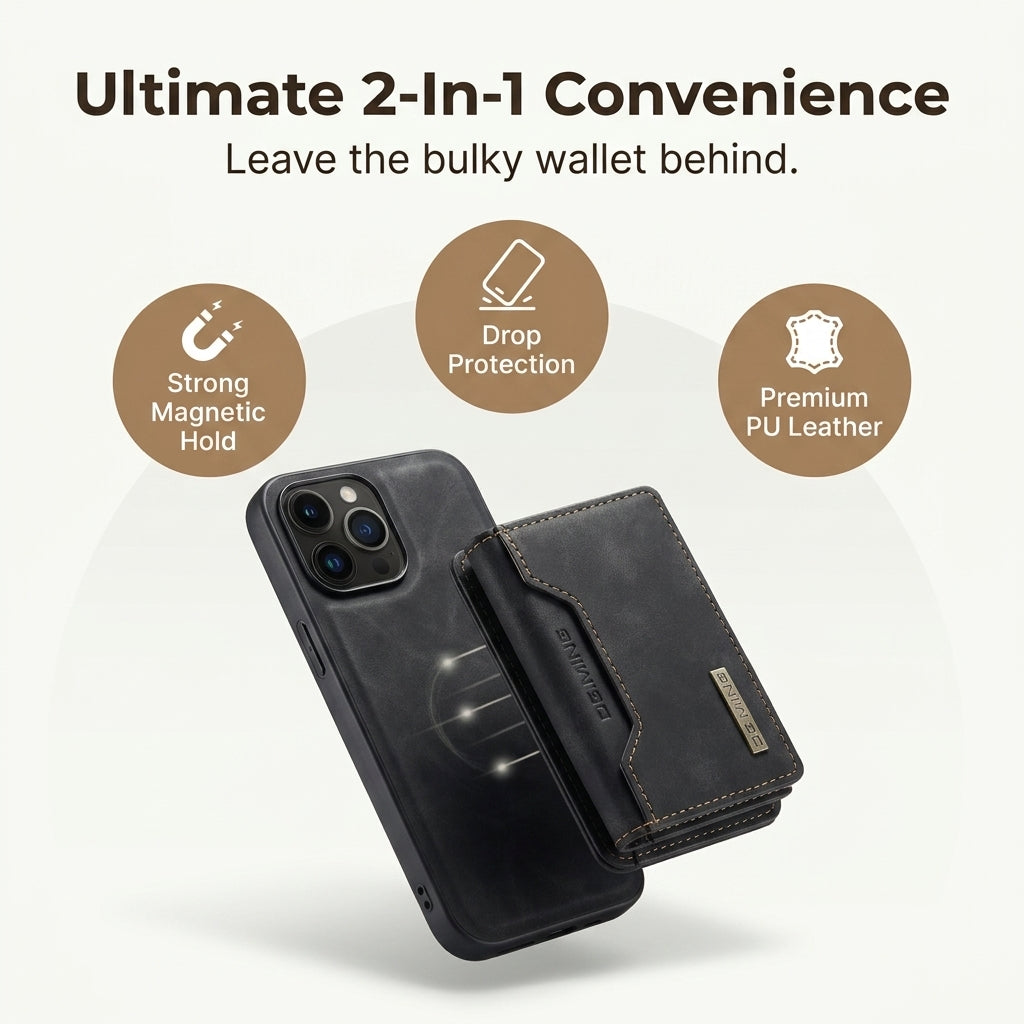 Detachable 2-in-1 Wallet Phone Case — Protect Your Phone & Carry Cards Without A Bulky Wallet