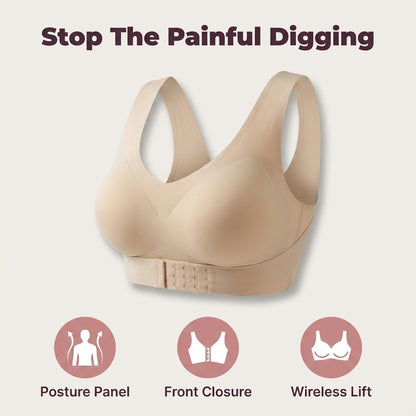 Wireless Posture Support Bra — Lift, Coverage & Back Support Without Painful Wires