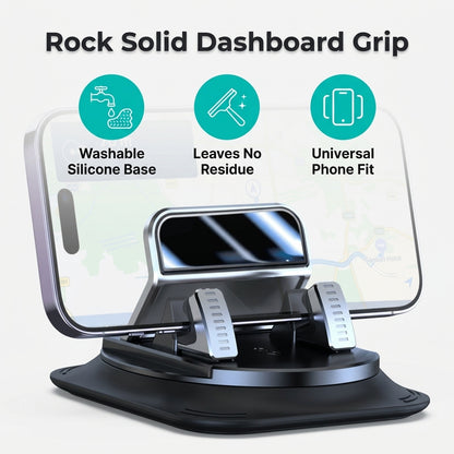 Dashboard Car Phone Mount — Hands-Free Viewing Without Vent Clips Or Suction Cups