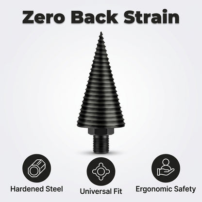 Firewood Drill Bit System — Split Firewood Faster Without Repeated Axe Swings