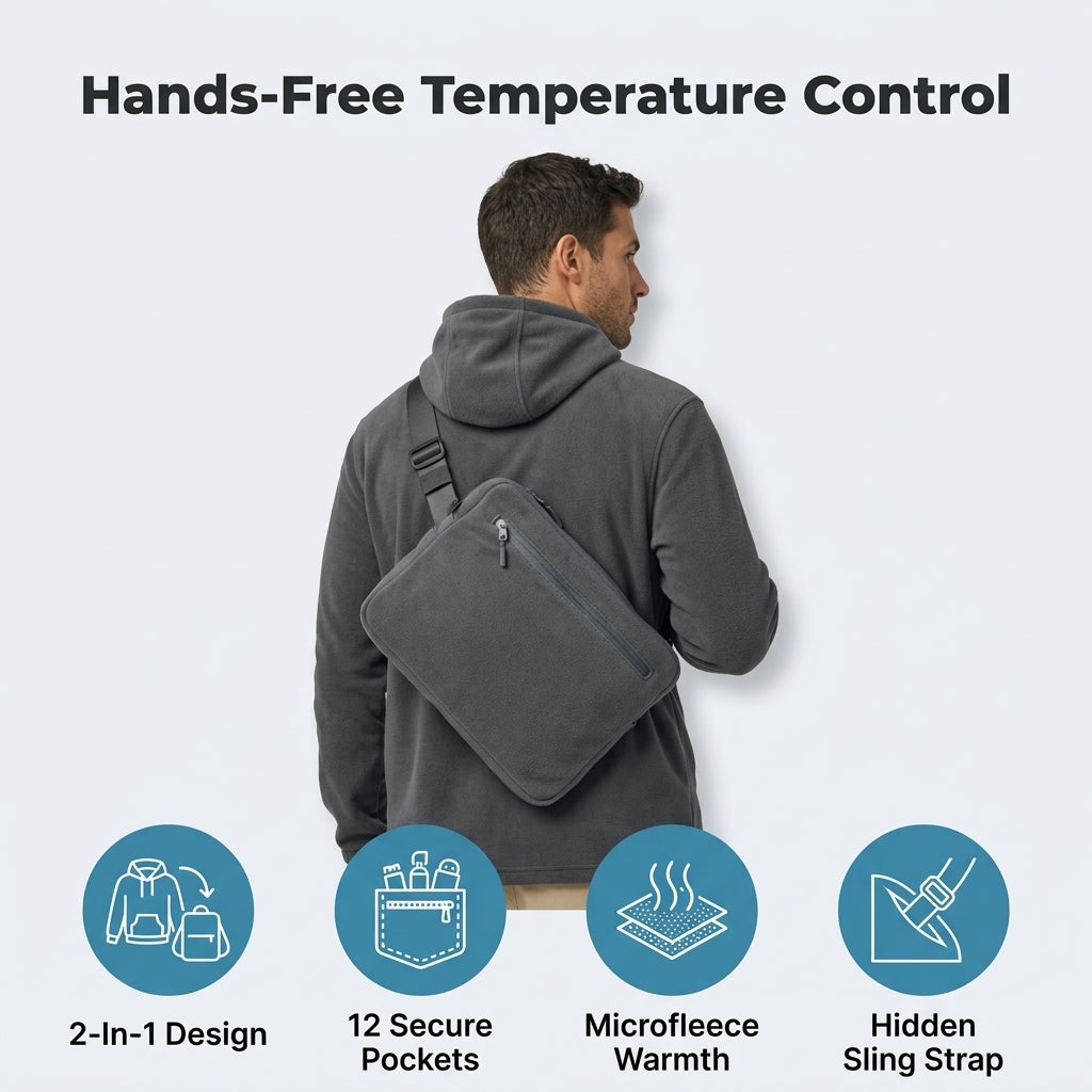 Convertible Backpack Hoodie — Warm When You Need It, Hands-Free When You Don’t
