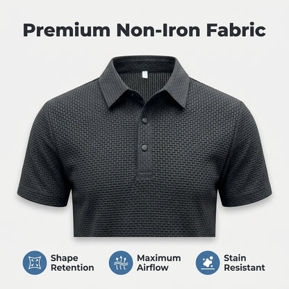 Textured Comfort Polo Shirt — Clean Style Without Heavy Fabric