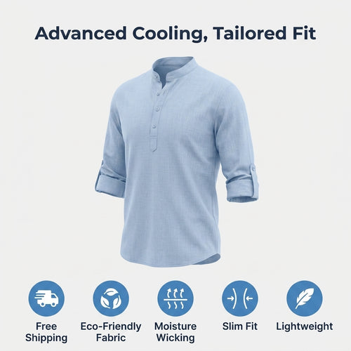 Men’s Cotton Casual Shirt — Clean Summer Style Without Feeling Stiff