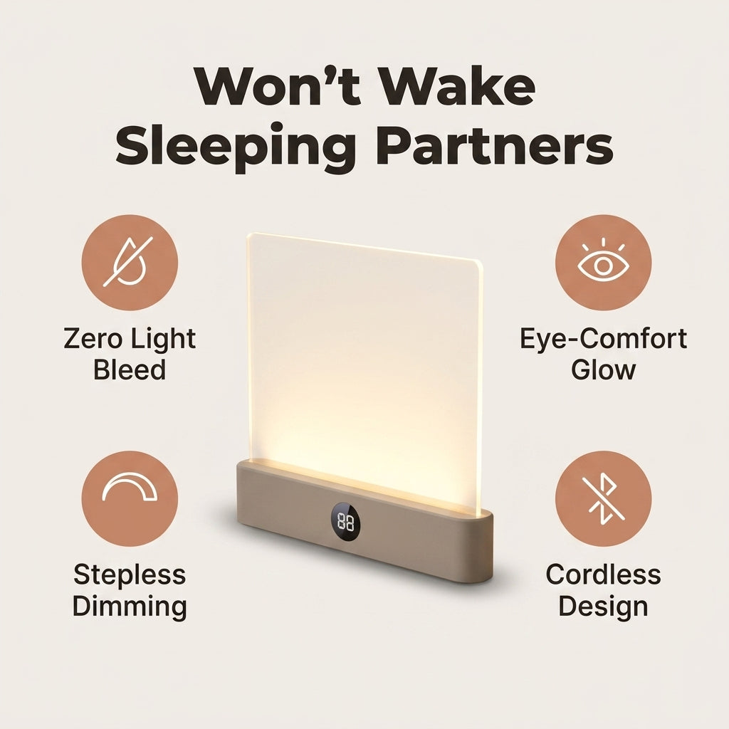 Night Reading Lamp — Eye-Comfort Light Without Disturbing The Room