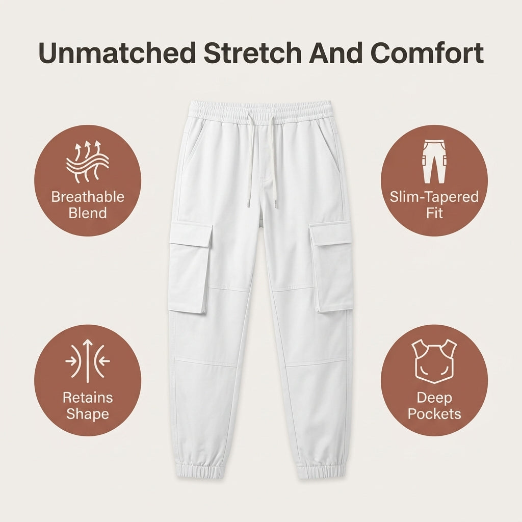 Stretch Cargo Joggers — Streetwear Style Without Stiff Pants