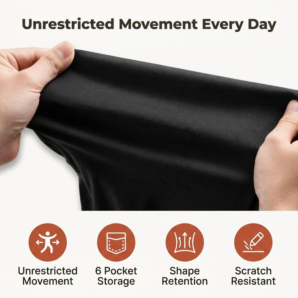 High-Stretch Cargo Pants — Everyday Utility Without Stiff, Restrictive Pants