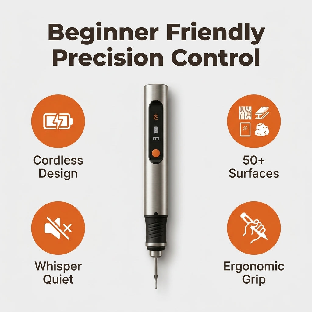 Cordless Engraving Pen — Personalise Everyday Items Without Bulky Engraving Tools