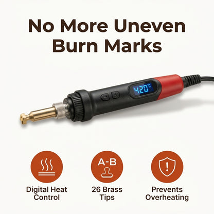 Wood Burning Craft Pen Kit — Personalized Crafting Without Uneven Burn Marks