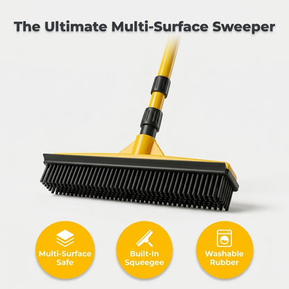 Pet Hair Removal Broom — Lift Stubborn Fur Without Vacuums, Sticky Rollers, Or Endless Sweeping