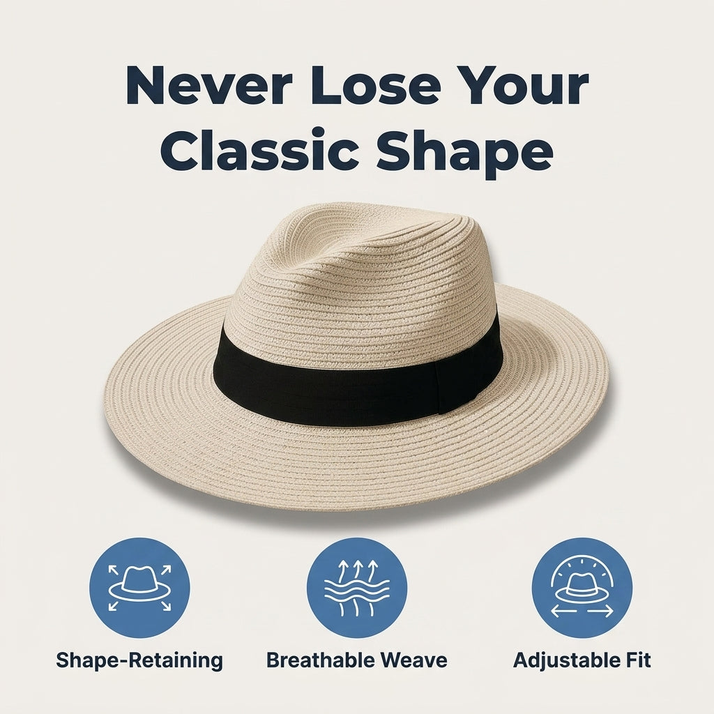 Classic Panama-Style Hat — Polished Sun-Ready Style Without Heavy Headwear